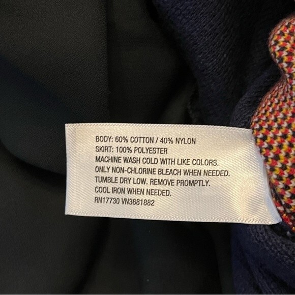 NWT 3.1 Phillip Lim Sweater Dress in Navy BOOM Print Size Medium - Picture 11 of 11